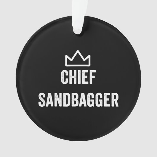 Chief Sandbagger Golf Meme Bjj Schach Sandbag Ornament (Vorderseite)