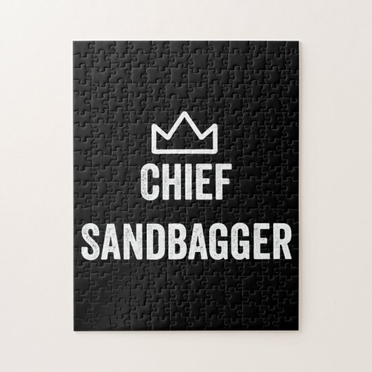 Chief Sandbagger Golf Meme Bjj Schach Sandbag Puzzle (Vertikal)