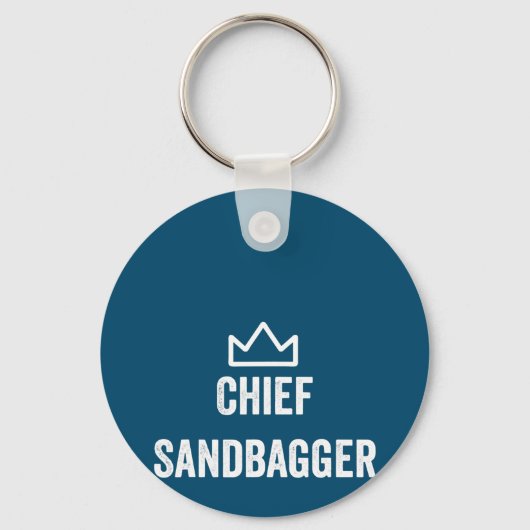 Chief Sandbagger Golf Meme Bjj Schach Sandbag Schlüsselanhänger (Vorderseite)