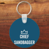 Chief Sandbagger Golf Meme Bjj Schach Sandbag Schlüsselanhänger (Vorderseite)