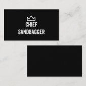 Chief Sandbagger Golf Meme Bjj Schach Sandbag Visitenkarte (Vorne/Hinten)