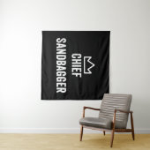 Chief Sandbagger Golf Meme Bjj Schach Sandbag Wandteppich (Beispiel (Horizontal))