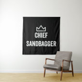 Chief Sandbagger Golf Meme Bjj Schach Sandbag Wandteppich (Beispiel)