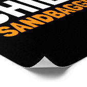 Chief Sandbagger Golf - Uni-Erwachsene Poster (Ecke)