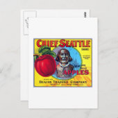 Chief Seattle Äpfel Postkarte (Vorne/Hinten)