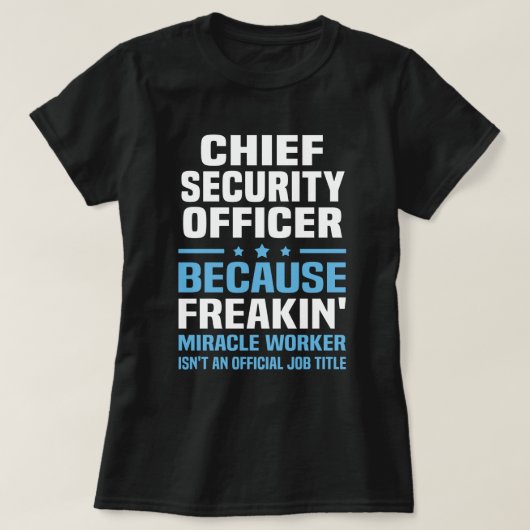 Chief Security Officer T-Shirt (Design vorne)