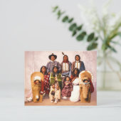 Chief Severo und Familie (Ute People) Postkarte (Stehend Vorderseite)