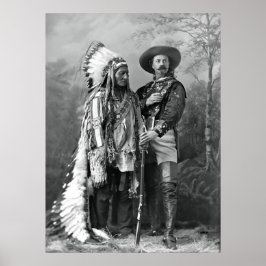 CHIEF SITTING BULL und Buffalo Bill Cody Poster