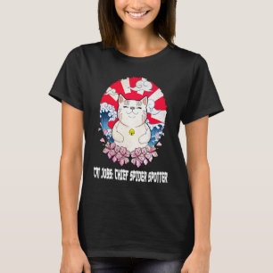 Chief Spider Spotter Cat Spaß Kitten Cat Mama 1 T-Shirt
