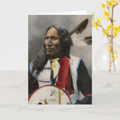 Chief Strikes With Nose, Oglala Sioux  1899 Karte (Gelbe Blume)