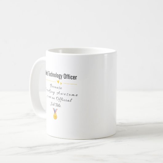 Chief Technology Officer Kaffeetasse (Vorderseite Links)