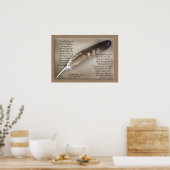 Chief Tecumseh, Leben Sie Ihr Leben Poster (Küche)