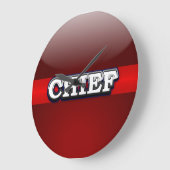 Chief von Thin Red Line Große Wanduhr (Winkel)