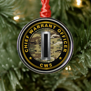 Chief Warcraft Officer Five-CW5 Ornament Aus Metall