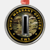 Chief Warcraft Officer Five-CW5 Ornament Aus Metall (Vorne)