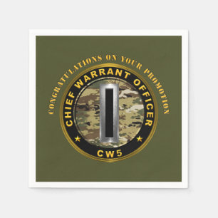 Chief Warrant Officer 5 (CW5) Beförderung  Serviette