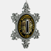 Chief Warrant Officer 5 CW5 Schneeflocken Zinn-Ornament (Links)