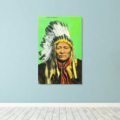 Chief Washakie Portrait Leinwanddruck (Insitu (Holzboden))