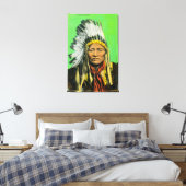 Chief Washakie Portrait Leinwanddruck (Insitu (Schlafzimmer))