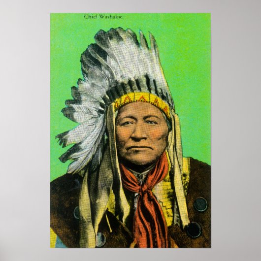 Chief Washakie Portrait Poster (Vorne)