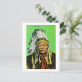 Chief Washakie Portrait Postkarte (Stehend Vorderseite)