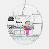 Chief, with Hat - Female Keramik Ornament (Links)