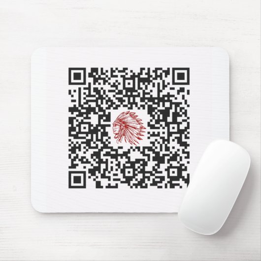 Chiefs Custom Mouse Pad mit QR Code Mousepad (Mit Mouse)