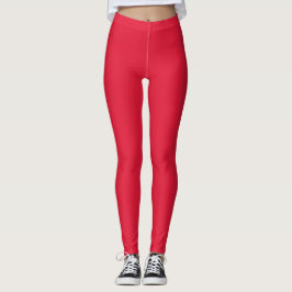 Chiefs Red Solid Color Leggings