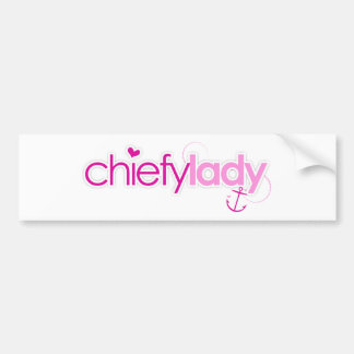 Chiefy Dame Autoaufkleber