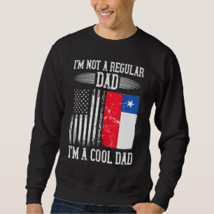 Chielan American Flag Chile Roots Vater Sweatshirt