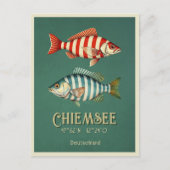 Chiemsee Chiem Deutschland Fischerei Postkarte (Vorderseite)