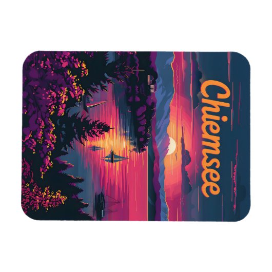 Chiemsee Deutschland Bayern Magnet (Horizontal)