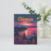 Chiemsee Deutschland Bayern Postkarte (Stehend Vorderseite)