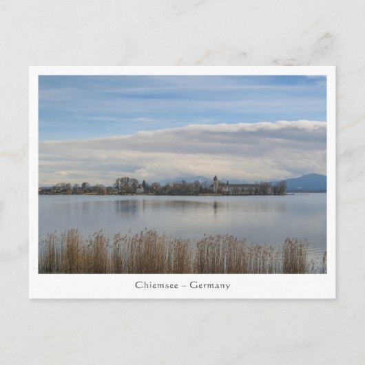 Chiemsee Deutschland Landschaftliches Foto Postkarte (Vorderseite)