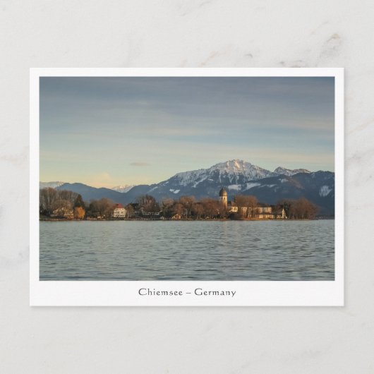 Chiemsee Deutschland Postkarte (Vorderseite)