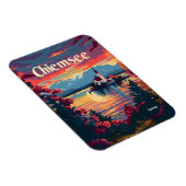 Chiemsee Deutschland Vintage Kunst Magnet (Rechte Seite)