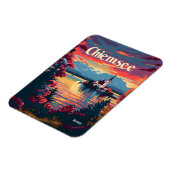 Chiemsee Deutschland Vintage Kunst Magnet (Linke Seite)