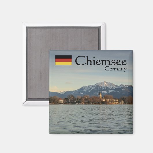 Chiemsee Germany Souvenir Magnet (Vorderseite/Rückseite)