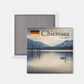 Chiemsee Germany Souvenir Magnet (Vorderseite/Rückseite)