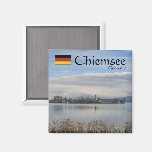 Chiemsee Germany Souvenir Magnet (Vorderseite/Rückseite)