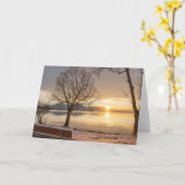 Chiemsee, Sonnenuntergang Karte (Gelbe Blume)