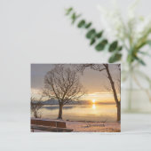 Chiemsee, Sonnenuntergang Postkarte (Stehend Vorderseite)