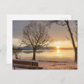 Chiemsee, Sonnenuntergang Postkarte (Vorne/Hinten)
