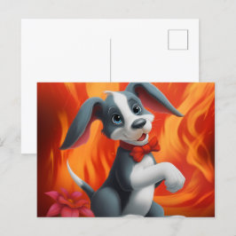 Chien Cute Postkarte