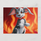 Chien Cute Postkarte (Vorderseite)