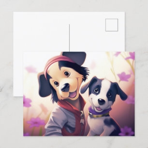 Chien Cute Postkarte