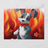 Chien Cute Postkarte (Vorderseite)