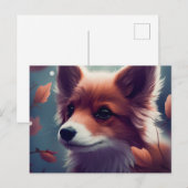 Chien Fox Postkarte (Vorne/Hinten)