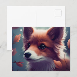 Chien Fox Postkarte