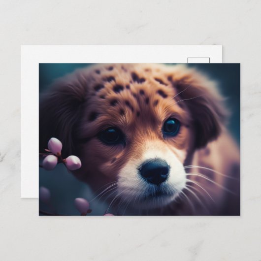 Chien Gepard Postkarte (Vorne/Hinten)